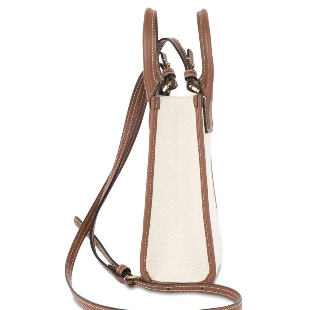 Burberry TB leather canvas phone tote - Picture 6 of 11
